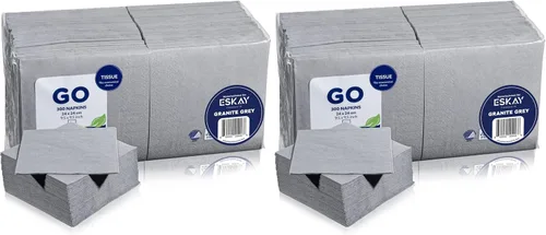 Vista 33 de Servilletas negras para bebidas, servilletas de papel desechables de 3 capas para bar, cóctel, bodas, cumpleaños, fabricadas en la UE, (20 unidades)
