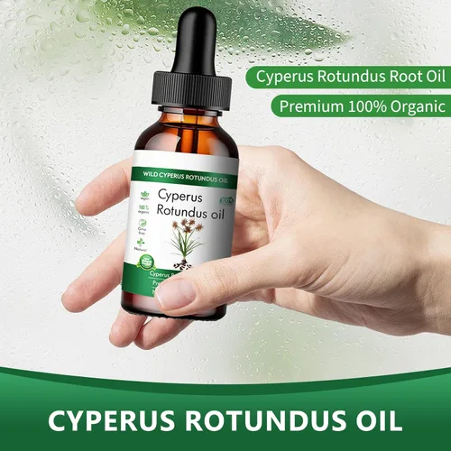 Vista 7 de Aceite Wild Cyperus Rotundus, 100% orgánico, 2.02 fl oz, para depilación, piel suave