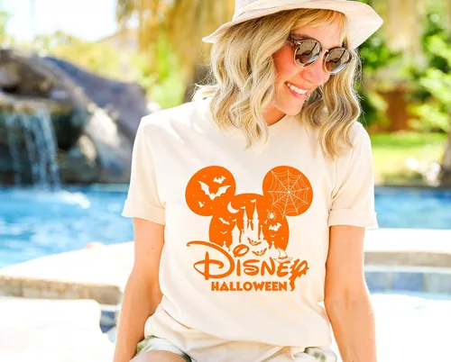 Vista 6 de Camisa familiar de vacaciones de Disney, camisas familiares de Mickey Minnie, camisetas a juego de Disney Halloween, camisetas familiares de Disney