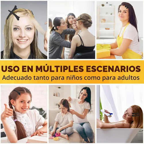 Vista 3 de Geosar - 24 pinzas de seccionamiento de pelo, pinzas de plástico para el cabello, color negro