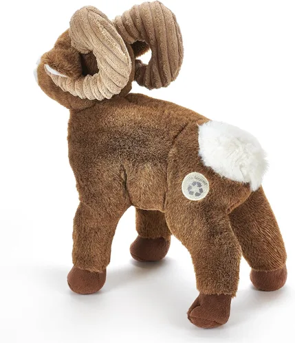 Vista 6 de The Petting Zoo Peluche de oveja de cuerno grande, regalos para niños, animales del zoológico Wild Onez, juguete de peluche de oveja, 12 pulgadas