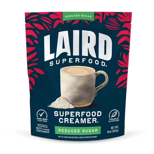 Vista 23 de Laird Superfood Creamer - Crema en polvo sabor a cacao, 8 onzas