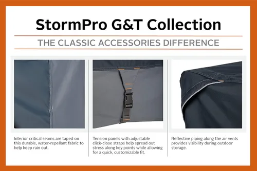 Vista 5 de Classic Accessories StormPro - Cubierta para tractor de uso pesado impermeable