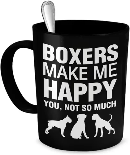 Vista 5 de DogsMakeMeHappy Taza Basset Hound – Basset Hounds Make Me Happy – Taza de café Basset Hound – Regalos de Basset Hound