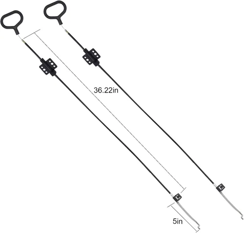 Vista 3 de Nonley Cables reclinables para sofá, paquete de 2 cables de liberación de sofá, piezas de repuesto para sillón reclinable, anillo D, asa de tirar