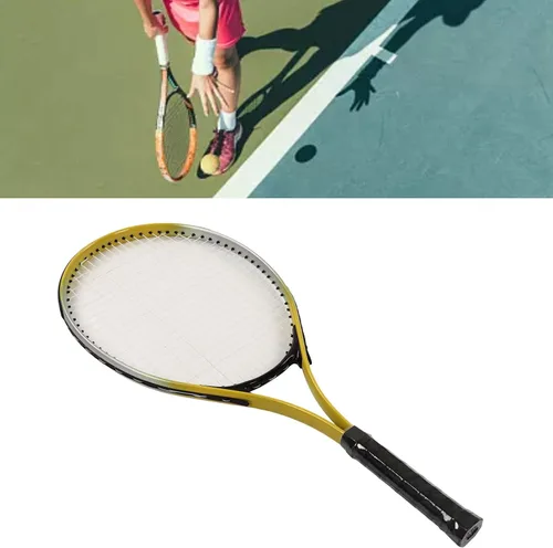 Vista 5 de Topyond Raqueta de tenis, raqueta para adultos para hombres y mujeres, aleación de aluminio ultraligera, raquetas de tenis para entrenamiento