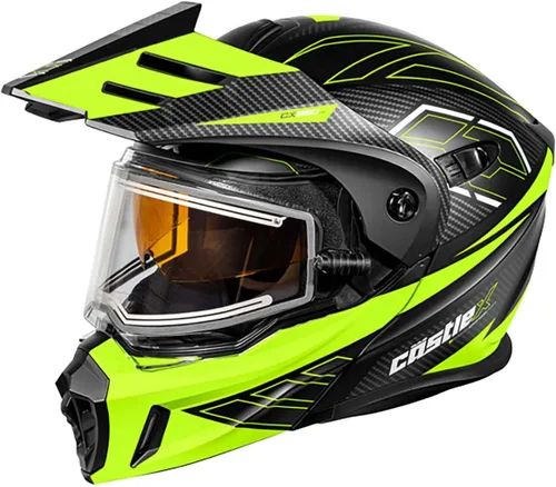Vista 6 de Castle X CX950 V2 Wake - Casco eléctrico modular para nieve (rosa brillante glo/negro - Extra Pequeño)