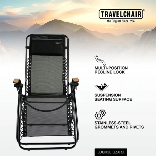 Vista 4 de Travel Chair 218922 - Silla Lounge Lizard Black
