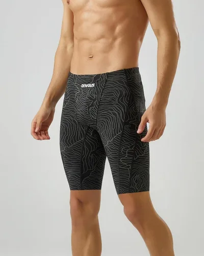 Vista 3 de Onvous Durable Lite Men's Swim Jammer Racing & Training Swimsuit Fast, Flexible, Comfortable