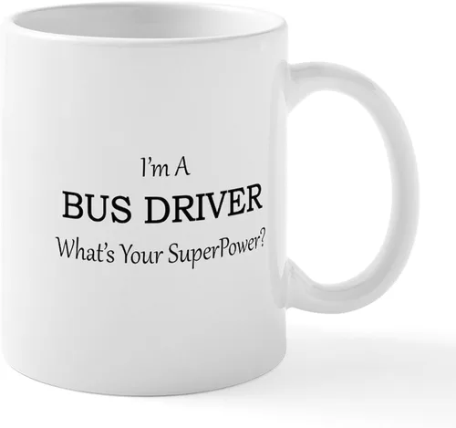 Vista 32 de CafePress Bus Driver Gift Idea Tazas Taza de café de cerámica de 11 oz (11.0 fl oz)