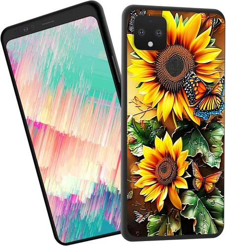 Vista 117 de for Google Pixel 4 XL Case,Slim Shockproof TPU Soft Rubber Silicone Cover Phone Case for Google Pixel 4 XL,Blue Skull Headphone
