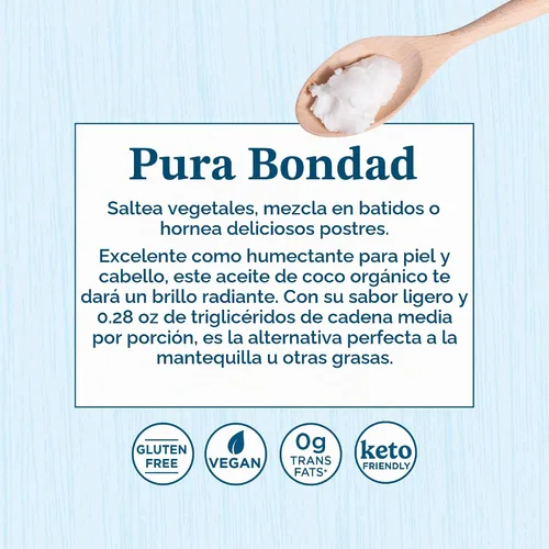 Vista 7 de Carrington Farms Aceite de coco virgen orgánico, 12 onzas líquidas