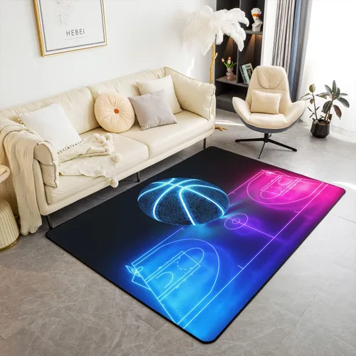 Vista 22 de Blue Bowknot Area Rug 3'x5',Coquette Bowtie Ribbon Non Slip Carpet for Kids Girls Adults,Dreamy Princess Style Cute Bow Decor Rug for Living Room