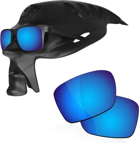 Vista 8 de Polarized Lenses Replacement for Oakley Holbrook Metal OO4123 Sunglasses Austin Gold Mirrorfirm - Geekpolar