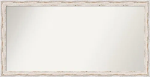Vista 472 de Amanti Art Espejo personalizado, espejo de baño estrecho Alexandria White Wash, espejo de pared o espejo de tocador de baño sobre el fregadero