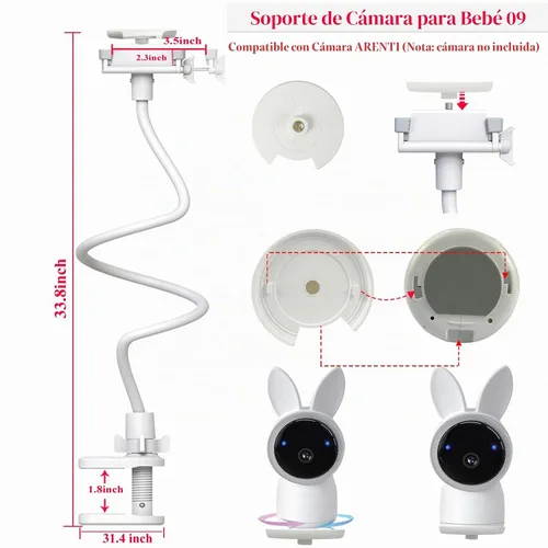 Vista 4 de Soporte para monitor de bebé para Arenti