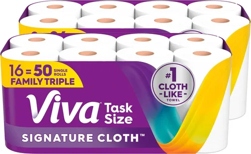 Vista 16 de Viva Signature - Toallas de papel de tela, 3 rollos dobles, 86 hojas por rollo