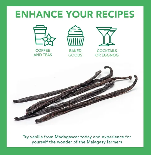 Vista 5 de Slofoodgroup - Granos de vainilla de Madagascar - Extracto de vainas de vainilla de grado B - 8 onzas - Planifolia de vainilla bourbon de grado
