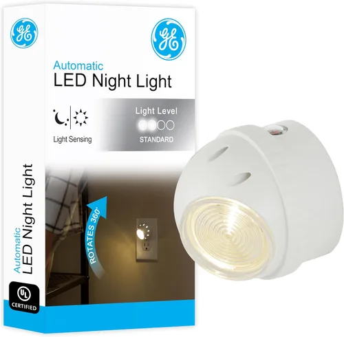 Vista 7 de GE 10202 - Luz nocturna LED automática de media luna (2 unidades), color blanco