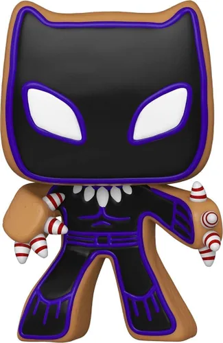 Vista 2 de Funko Pop! Marvel: Pantera Negra de Pan de Jengibre con EcoTEK Pop Protector