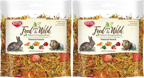 Vista 7 de Kaytee Comida de La Selva Snack Natural para Conejos, Cobayas y Otros Animales Pequeños, 1 Onza