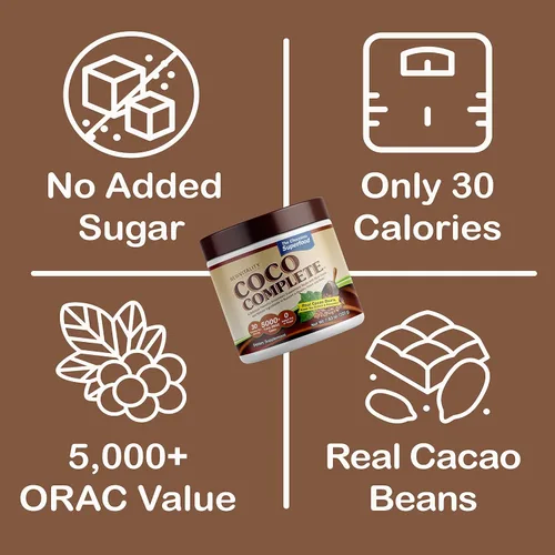 Vista 3 de New Vitality Coco Complete - Suplemento en polvo superalimento que aumenta el sistema inmunológico y el metabolismo, apoyo energético, sin azúcar