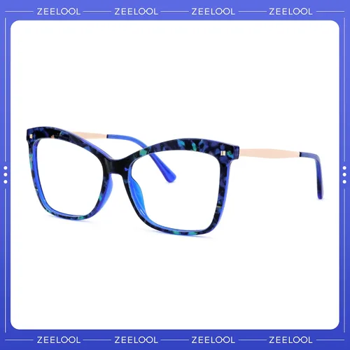 Vista 2 de Zeelool Gafas de bloqueo de luz azul mariposa de gran tamaño con estilo para las mujeres Isaebella FP0044