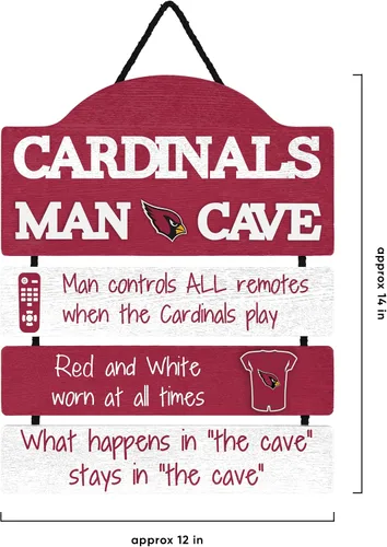 Vista 3 de NFL Team Logo Mancave Man Cave Hanging Wall Sign