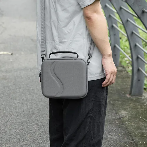 Vista 6 de Coyktonty Osmo Mobile 8 Caso, bolso de hombro portátil PU para Osmo Mobile