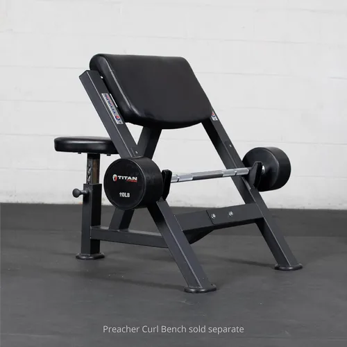 Vista 4 de Titan Fitness Barbells & Fitness Barbells rectos de goma fijas