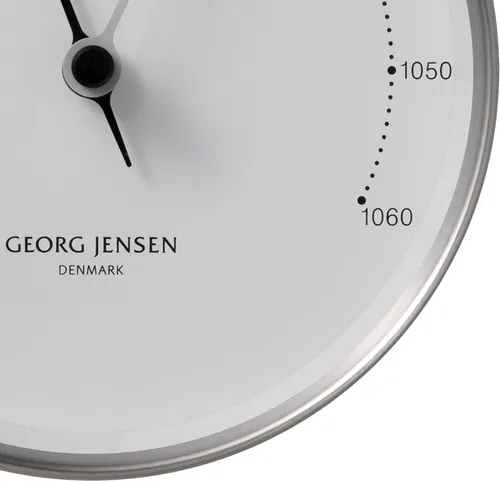 Vista 3 de Georg Jensen Henning Koppel barómetro 3.9 inch acero/Blanco