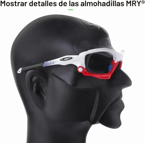Vista 6 de Mryok Auriculares de repuesto para Oakley Jawbone/Racing Jacket/Split Jacket - Opt Negro