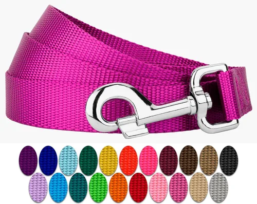 Vista 24 de Country Brook Petz - Correa para perro de nailon duradera de estilo tradicional de 1 pulgada con broche fácil de usar para razas pequeñas, medianas