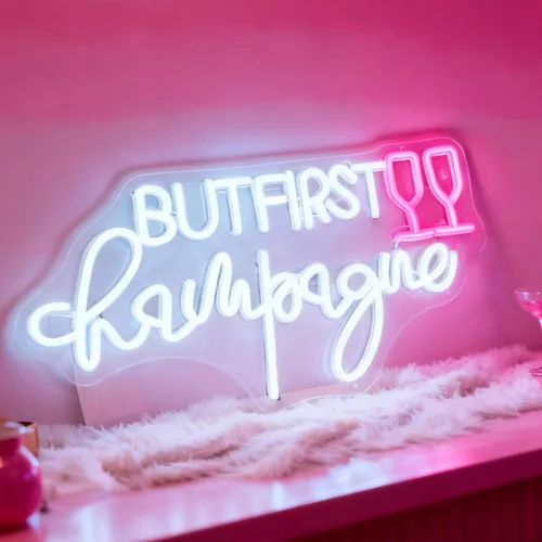 Vista 10 de Letrero de neón LED con texto en inglés "You Belong Here", luz de neón decorativa regulable alimentada por USB, para el hogar, sala de estar