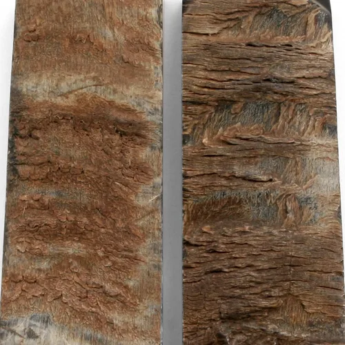 Vista 3 de Báscula de mango de cuerno de búfalo (corteza) - (Amber/Black) - (3.50 x 1.125 x 0.187)