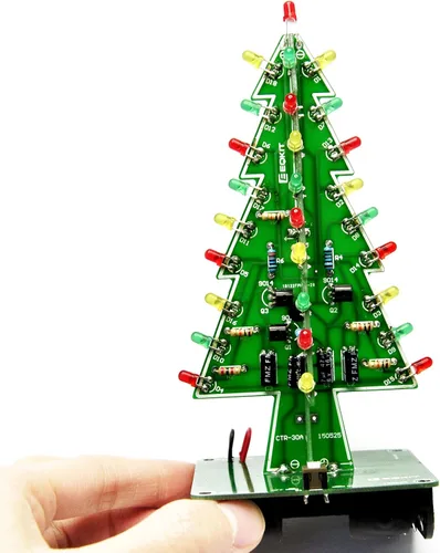 Vista 5 de Gikfun 3D USB árboles de Navidad 3 colores LED DIY Kit Flash LED Circuito EK1719