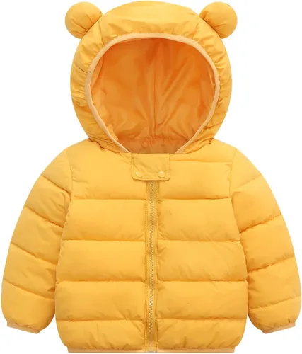 Vista 13 de Abrigos de invierno de estilo inflado con capucha para bebé 07 negro