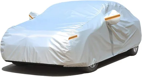Vista 36 de GUNHYI - Funda de automóvil de 6 capas para Tesla Model 3 (2017-2025), impermeable para todo tipo de clima, protección UV contra la nieve, el sol