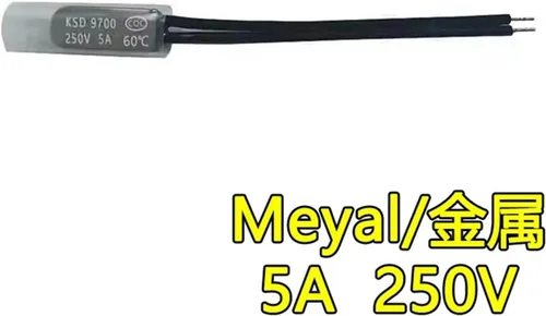 Vista 4 de KSD9700 Temperature Control Switch 5 10 16A 250V 40-155 Degrees Celsius Normally Closed/Normal Open Thermostat Thermal Protection Fuse(Metal