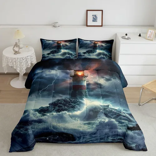 Vista 28 de Feelyou Juego de edredón de animales de zoológico, tamaño individual, juego de ropa de cama de animales de dibujos animados para niños, niñas
