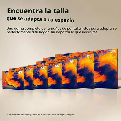 Vista 15 de Hisense 43" Serie E6 Cinema Hi-QLED 4K UHD Smart Fire TV (43E6QF, modelo 2025) - Sensor de luz AI, Dolby Vision · Atmos, control remoto por voz