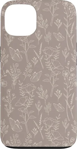 Vista 7 de Butterfly Meadow - Carcasa para iPhone 16, diseño botánico de flores silvestres