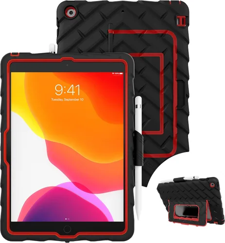 Vista 11 de Estuche Gumdrop Hideaway Compatible con Apple iPad 9ª 8ª 7ª generación (10.2 pulgadas) Diseñado para estudiantes de K-12, maestros y aulas – Con