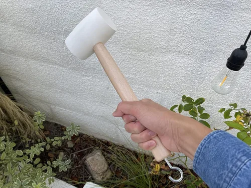 Vista 5 de Sandbaggy Mazo de goma 20 onzas de grado industrial Para aplicaciones como construcción y paisajismo Hecho de roble sólido Cómodo para uso