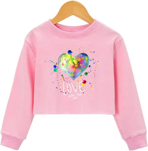 Vista 50 de Camiseta corta para niñas y niños, linda sudadera estética con gráficos de dibujos animados para adolescentes