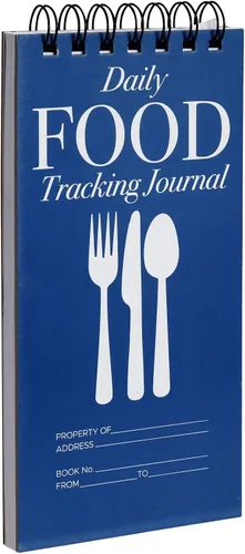 Vista 5 de Juvale Diario de alimentos, paquete de 12, 4 x 8 pulgadas, tapa blanda, diario diario de seguimiento de alimentos, libro de registro de calorías
