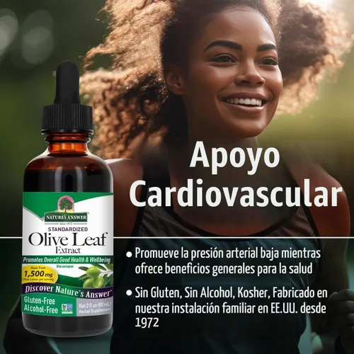 Vista 4 de Oleopein hoja de olivo sin alcohol de Nature’s Answer, 2 onzas