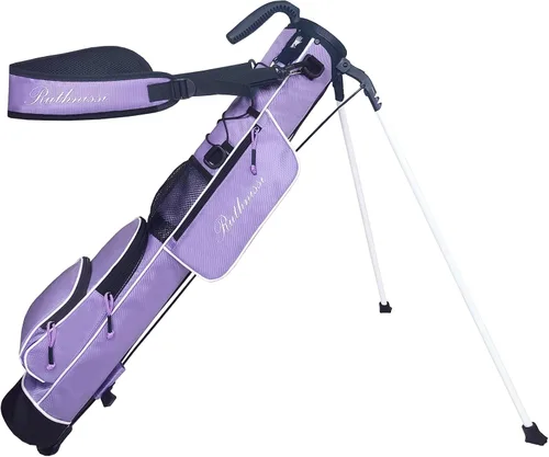 Vista 8 de Bolsa de golf ligera y fácil de transportar con correa acolchada, bolsa de golf duradera para hombres y mujeres