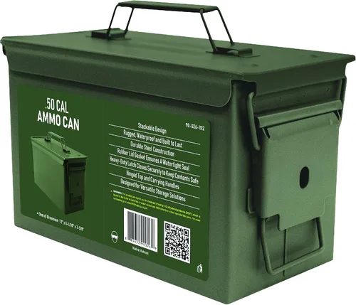 Vista 11 de HOMESTEAD Caja de Munición de Metal Calibre 50 – Paquete de 6 Cajas de Almacenamiento de Munición de Acero Militar M2A1, Contenedores de Munición