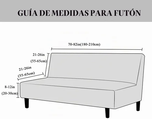 Vista 6 de Funda elástica para futón sin brazos, funda plegable para sofá cama con parte inferior elástica, lavable a máquina (azul oscuro)